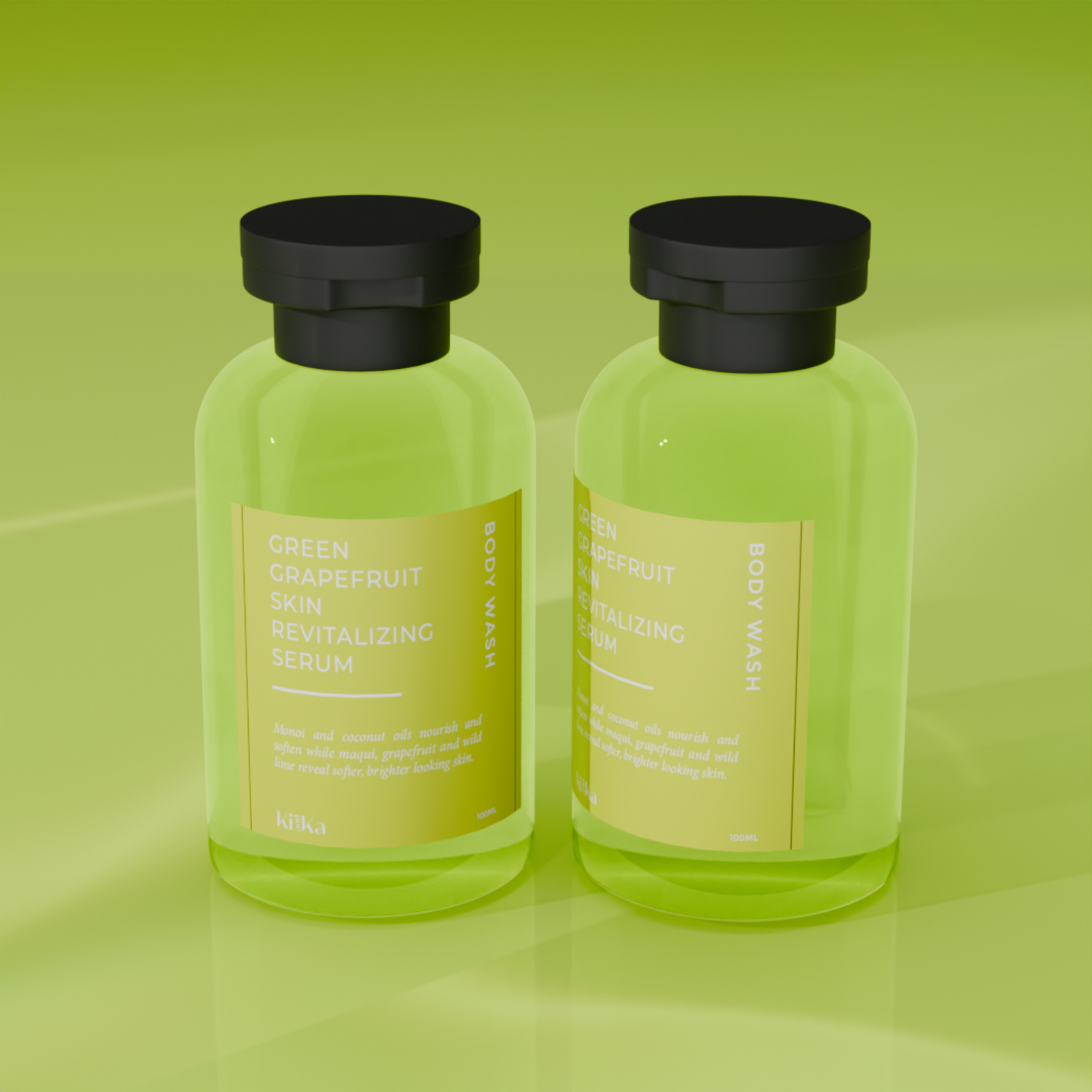 Green grapefruit body wash